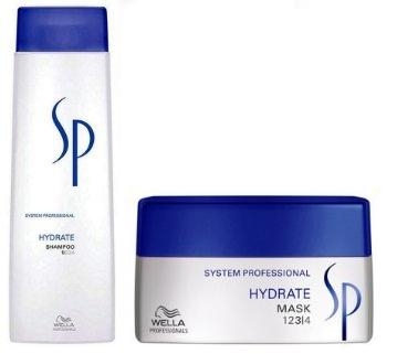 Wella Sp Hydrate - Szampon + maska nawilżanie 250ml + 200ml