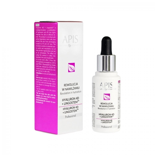 APIS Kwas hialuronowy - hyaluron 4D + Lingostem 30ml