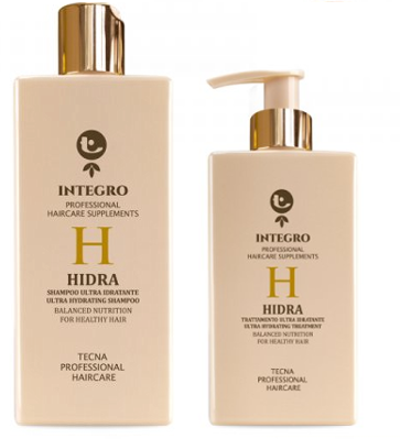 TECNA ITALIA INTEGRO Hidra zestaw do włosów suchych i zniszczonych szampon+odżywka 250+200ml