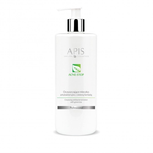 APIS Acne stop - Mleczko antybakteryjne z zieloną herbatą 500ml na trądzik