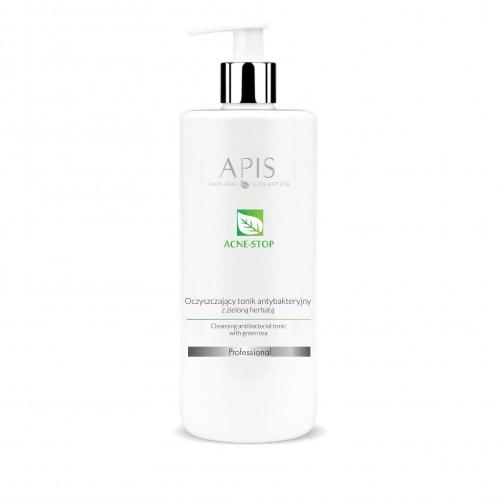 APIS Acne stop - Tonik antybakteryjny z zieloną herbatą 500ml na trądzik