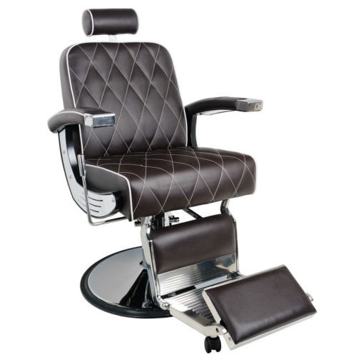 GABBIANO fotel barberski IMPERIAL brązowy
