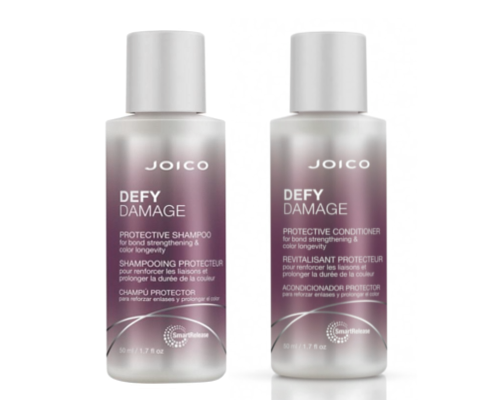 JOICO DEFY DAMAGE ZESTAW szampon + odżywka do włosów farbowanych 2 x 50ml