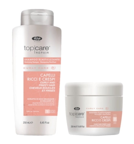 Lisap Curly Care Zestaw do włosów kręconych - szampon + maska 2 x 250ml