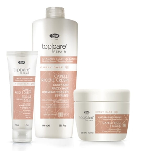 Lisap Curly Care Zestaw do włosów kręconych - szampon 1000ml + maska 500ml + odżywka 150ml