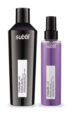 SUBTIL Color Lab Blond Infini -  Szampon 300ml + Odżywka 150ml do włosów blond ZESTAW