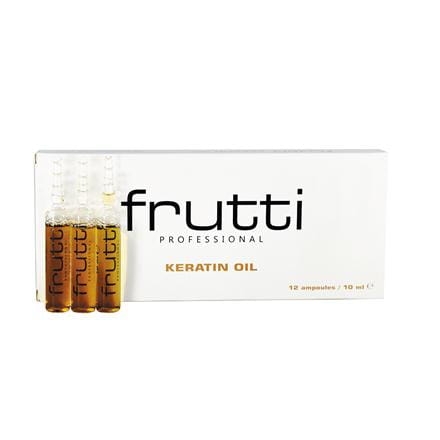 FRUTTI KERATIN OIL ampułki do włosów z keratyną  10ml x 12 sztuk ZESTAW