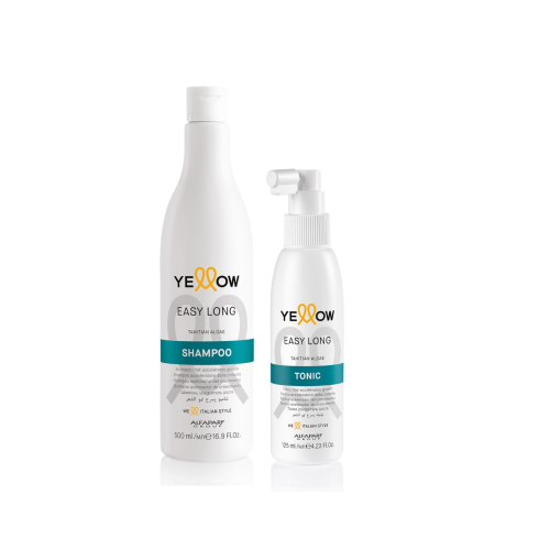 YELLOW EASY LONG - Zestaw przyspieszający porost włosów - Szampon 500ml + Tonik 125ml