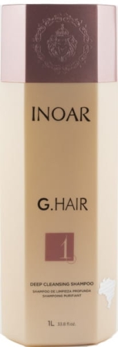 INOAR G.HAIR - Szampon głęboko oczyszczający przed keratynowym prostowaniem do włosów niesfronych i trudnych 1000ml