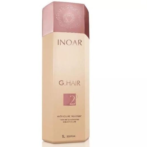 INOAR G.HAIR Keratyna do zabiegu prostowania dla włosów niesfornych i trudnych 1000ml 