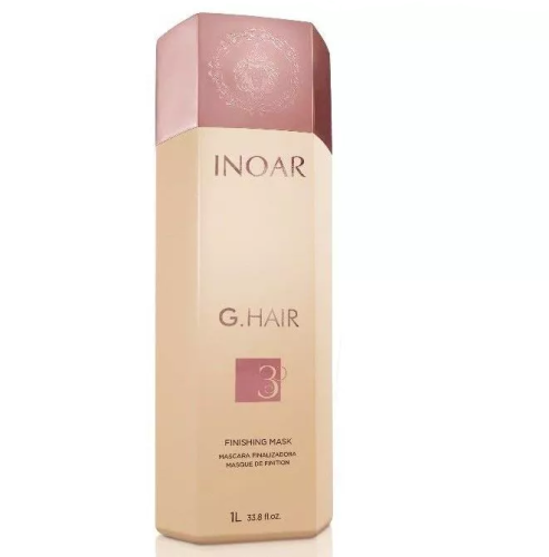 INOAR G.HAIR Finishing Mask - Maska do zabiegu keratynowego prostowania do włosów niesfornych i trudnych 1000ml