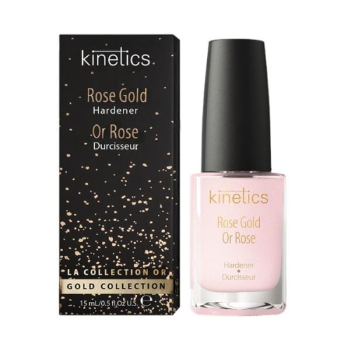 KINETICS Rose Gold Hardener - Wzmacniająca odżywka do paznokci Różowe Złoto 15ml