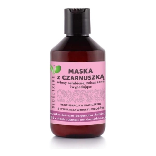 BIOELIXIRE CZARNUSZKA - Maska do włosów zniszczonych i wypadających 300ml