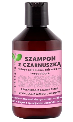 BIOELIXIRE CZARNUSZKA - Szampon do włosów zniszczonych i wypadających 300ml