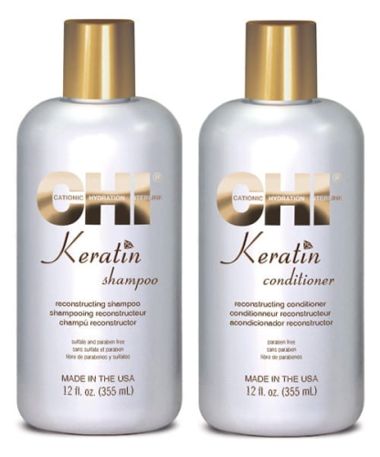 Zestaw regenerujący Szampon 355ml+odżywka 355ml CHI Keratin