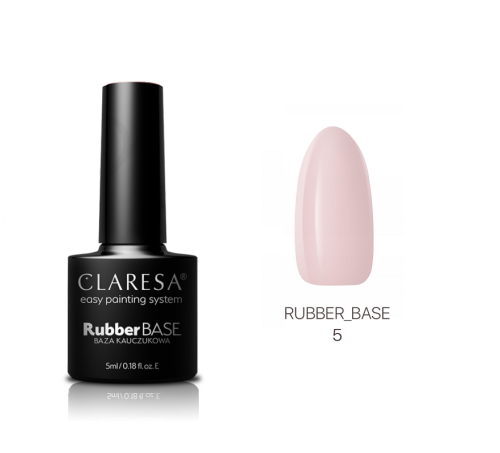 CLARESA Rubber base 5 - Baza kauczukowa nr 5 5ml 