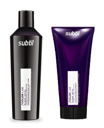 SUBTIL Color Lab Blond Infini - Szampon 300ml + Maska 200ml do włosów blond ZESTAW 