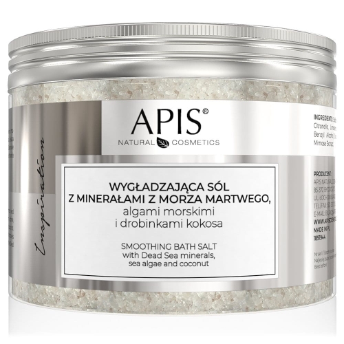 Apis Wygładzająca sól do kąpieli z minerałami z Morza Martwego 650g