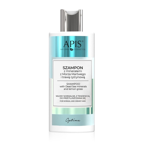 Apis Optima Szampon z minerałami z Morza Martwego i trawą cytrynową 300ml