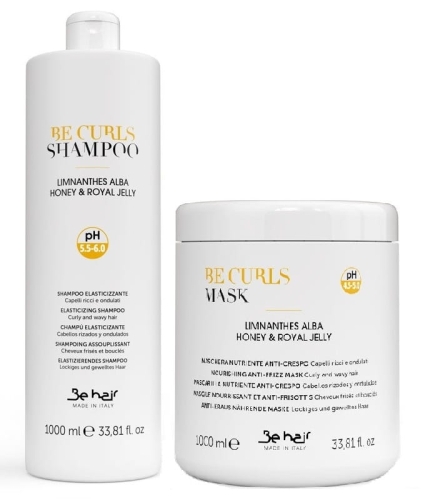 Be Hair Be Curls Zestaw do włosów kręconych i falowanych Szampon 1000ml + Maska 1000ml