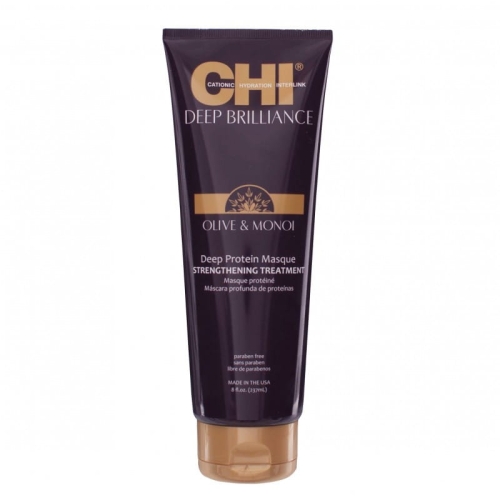 CHI Deep Brilliance - Maska proteinowa włosy suche i zniszczone 237ml  
