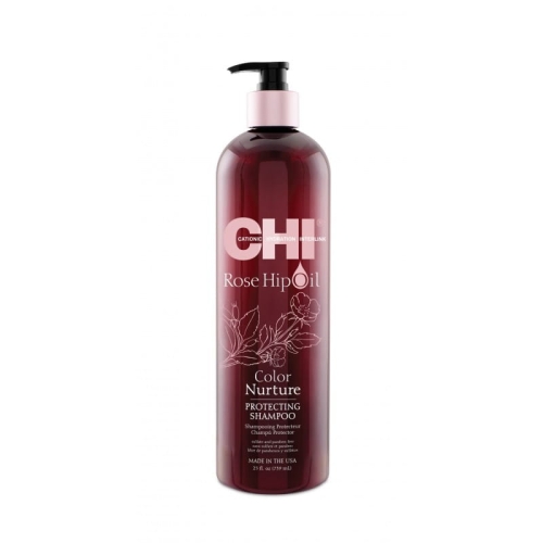 CHI Rose Hip Oil -  Szampon ochronny z olejkiem różanym 739ml Włosy farbowane  