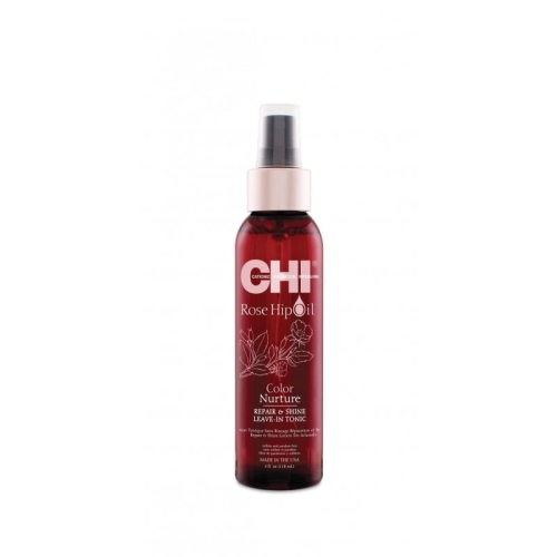 CHI Rose Hip Oil Repair Shine Leave In Tonic - Witaminowy tonik 118ml Włosy farbowane