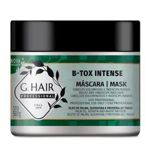INOAR G. HAIR B-TOX INTENSE - Maska redukująca objętość włosów 500g