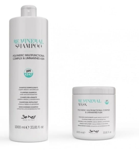 BE HAIR BE MINERAL Mineralizing szampon+ maska mineralizujące ZESTAW DUŻY