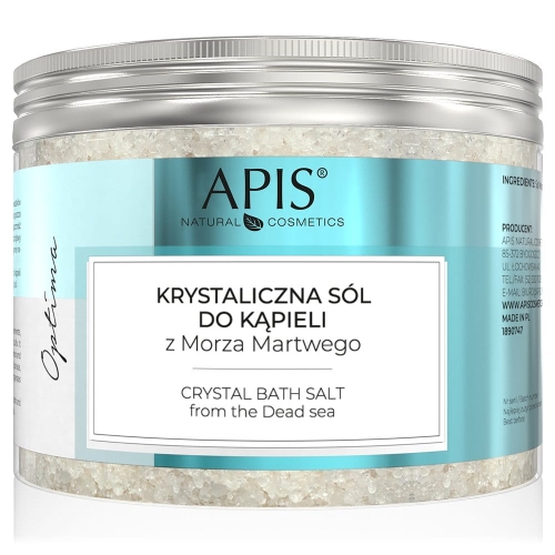 Apis Optima Krystaliczna sól do kąpieli z Morza Martwego 500g
