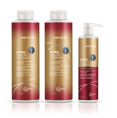 JOICO K-PAK COLOR THERAPY Szampon 1L+ Odżywka 1L + Maska 500ml ZESTAW do włosów farbowanych