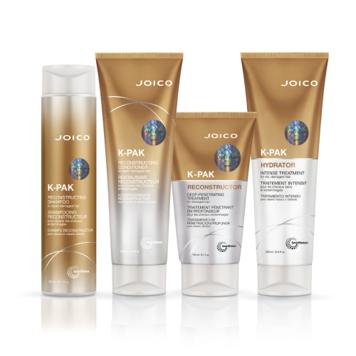 JOICO K-PAK ZESTAW Szampon 300ml + Odżywka 250ml + Deep 150ml + Hydrator 250ml