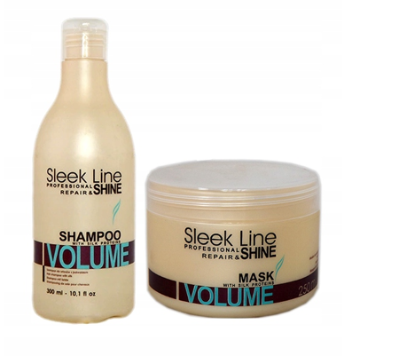 Stapiz Sleek Line Volume Zestaw na objętość Szampon 300ml + Maska 250ml