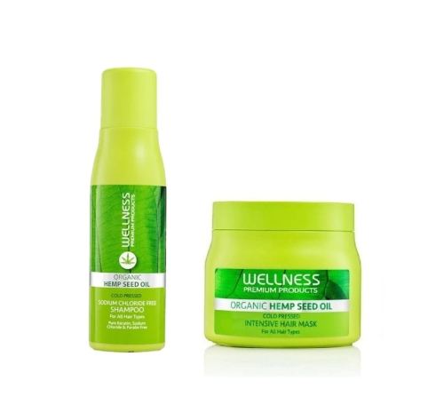 Wellness Premium Zestaw regenerujący do włosów cienkich i lekko kręconych Szampon i Maska 2x500ml