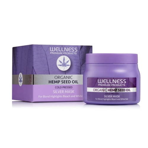 Wellness Premium Silver Fioletowa maska do włosów blond 500ml