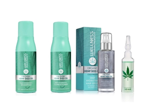 Wellness Premium Deep Hydrating Zestaw głęboko nawilżający do włosów zniszczonych Szampon 500ml Odżywka 500ml Serum 100ml Ampułka 10ml