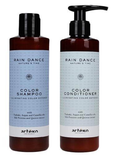 Artego rain dance color Zestaw do włosów farbowanych szampon i odżywka 2x250ml 