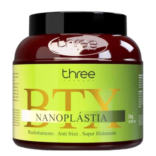 Three therapy nanoplastia boto btx Kuracja do prostowania włosów cienkich, rozjaśnianych 1kg