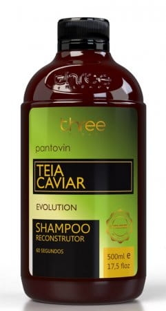 Three therapy teia caviar Szampon odbudowujący po nanoplastii 500ml