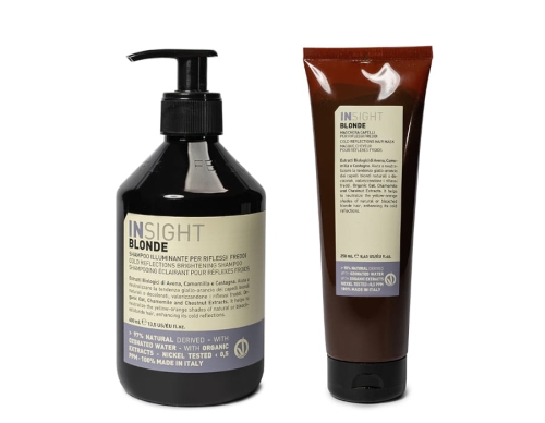 Insight Blonde Zestaw do włosów blond fioletowy szampon 400ml maska 250ml