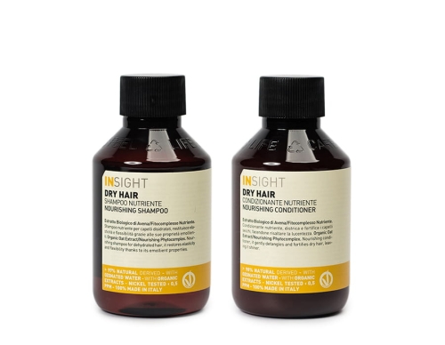 Insight Dry hair Zestaw do włosów suchych szampon nawilżający 100ml odżywka 100ml