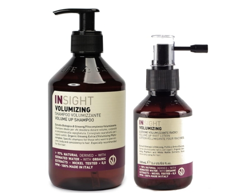 Insight Volume Zestaw do włosów cienkich szampon 400ml spray nadający objętość 100ml