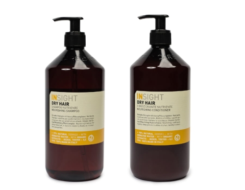 Insight Dry hair Zestaw do włosów suchych szampon nawilżający 900ml odżywka 900ml 