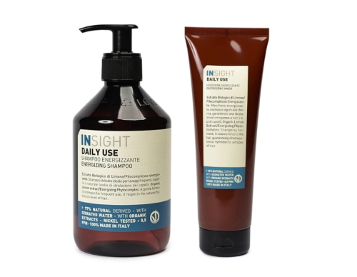 INSIGHT Daily use Zestaw do codziennej pielęgnacji włosów szampon 400ml maska 250ml