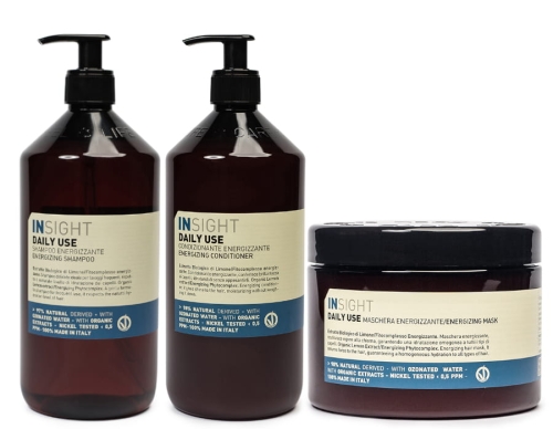 INSIGHT Daily use Zestaw do codziennej pielęgnacji włosów szampon 900ml odżywka 900ml maska 500ml
