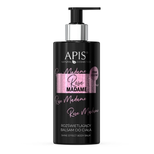 Apis Rose madame Rozświetlający balsam do ciała o pięknym zmysłowym zapachu 300ml