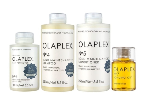 OLAPLEX ZESTAW No.4 Szampon 250ml + No.5 Odżywka 250ml + No.3 Maska 100ml + No.7 Olejek 30ml