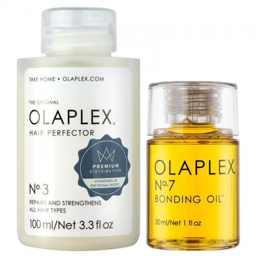 Olaplex zestaw odbudowujący do włosów no.3 maska odbudowa 100ml no.7 olejek 30ml