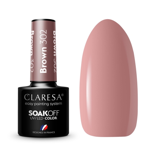 Claresa lakiery hybrydowe Czerwienie i brązy 5ml
