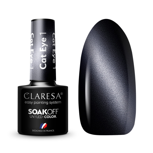 Claresa lakiery hybrydowe Kolory z drobinkami 5ml